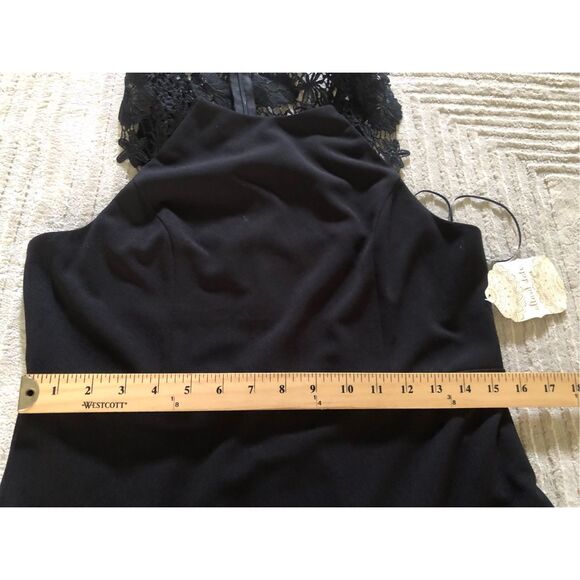 NWT Altar’d State Black Sleeveless Lace Neck Dress Size L - Picture 9 of 13